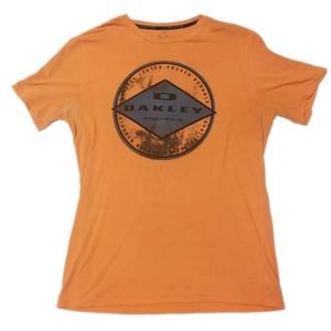 OAKLEY MENS ORANGE & GRAY T-SHIRT!!!